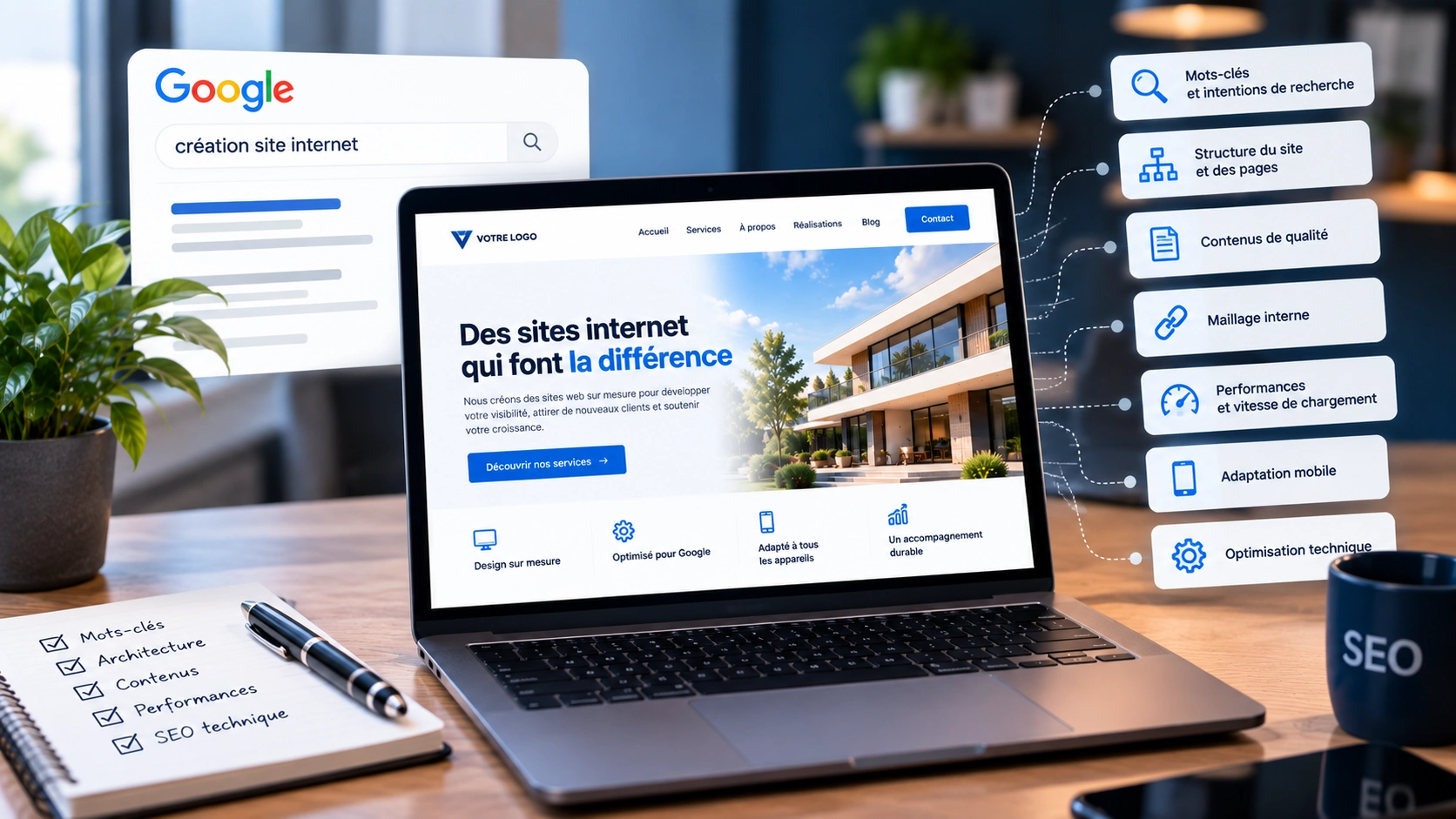 Comment créer un site internet optimisé pour Google dès le départ ?