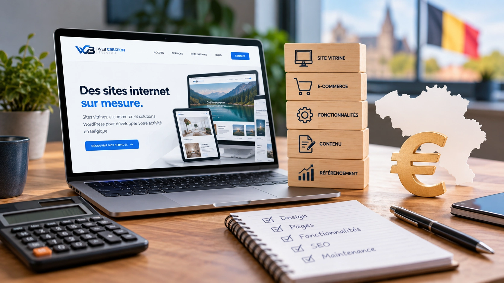 Combien coûte la création d’un site internet en Belgique en 2026 ?