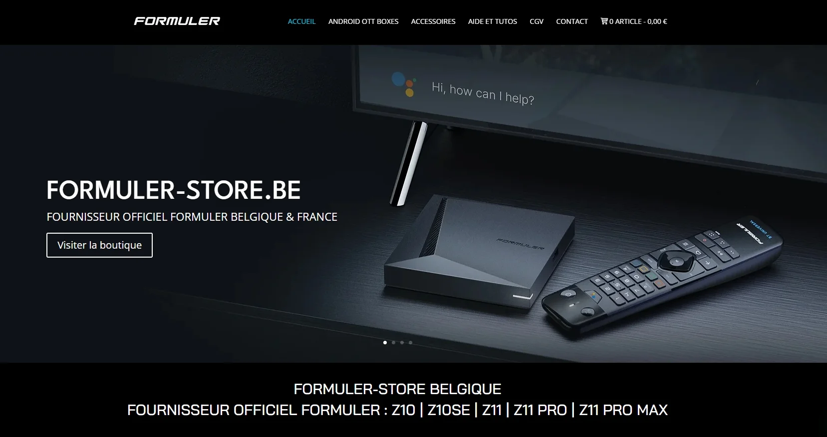 Création de la boutique formuler storey